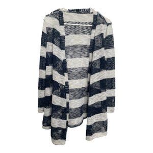 Retro Threads Loose Knit Open Front Cardigan